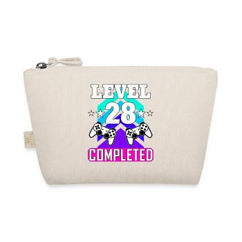 gaming birthday haha how funny - Organic Pouch - nature - Front