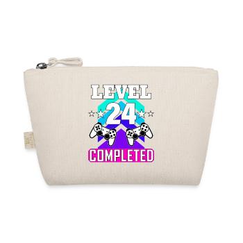 gaming birthday haha how funny - Organic Pouch - nature - Front