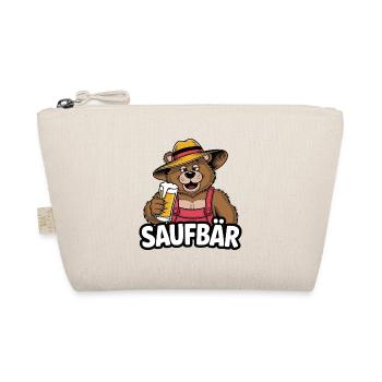 Saufbär Saufen Bier Alkohol Party - Organic Pouch - nature - Front