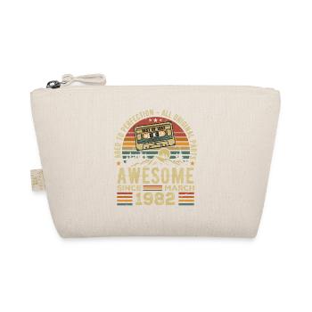 März 1982 Geburtstagsgeschenk März 1982 März 1982 - Bio-Täschchen - Natur - Vorne