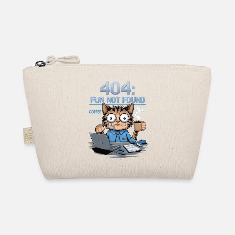 404 Fun Not Found - Drôle de chat café travail Meme Trousse biologique