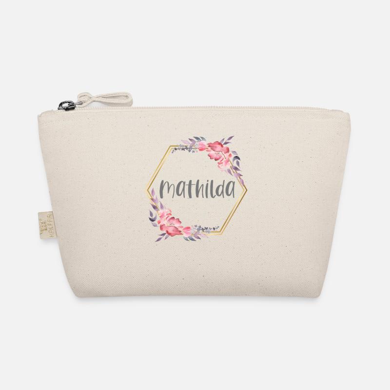 Mathilda Girl Name Personalized Gift Organic Pouch