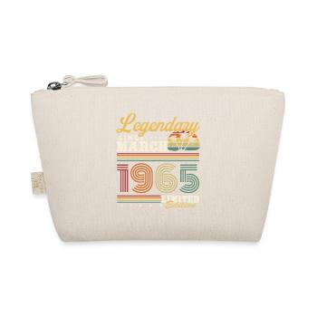 Legendary since March 1965 vintage birthday - Organic Pouch - nature - Front