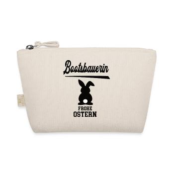 Bootsbauerin Frohe Ostern Oster Outfit Bootsbauer - Bio-Täschchen - Natur - Vorne