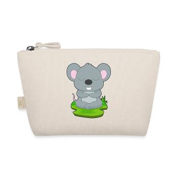 Mouse Yoga Fitness Meditation - Organic Pouch - nature - Front