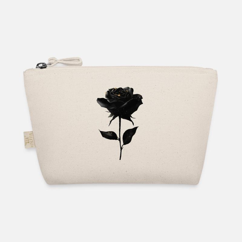 Schwarze Rose Bio-Täschchen