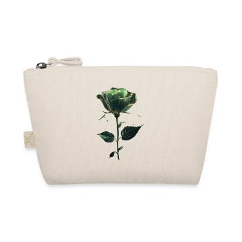 Grüne Rose - Bio-Täschchen - Natur - Vorne