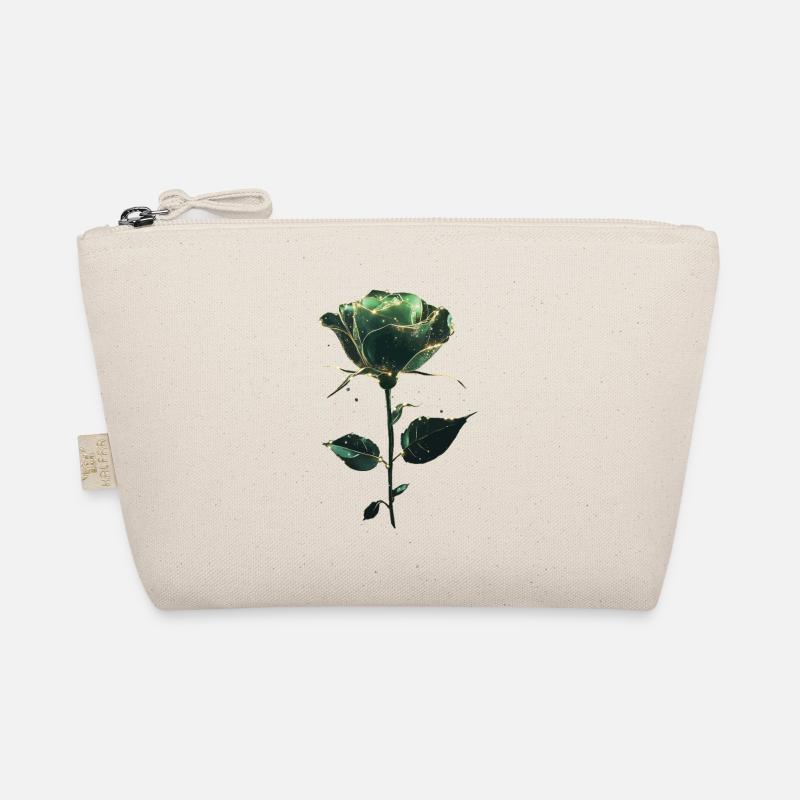 Grüne Rose Bio-Täschchen