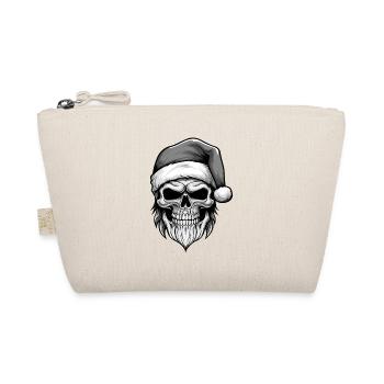 Santa Claus Skull - Organic Pouch - nature - Front