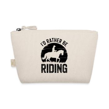 Horses Saying Equestrian Sports Funny Horse Gift - Organic Pouch - nature - Front