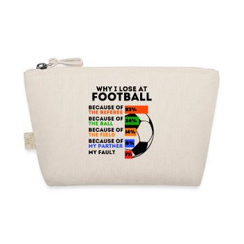 Funny Soccer Saying Soccer Player - Organic Pouch - nature - Front