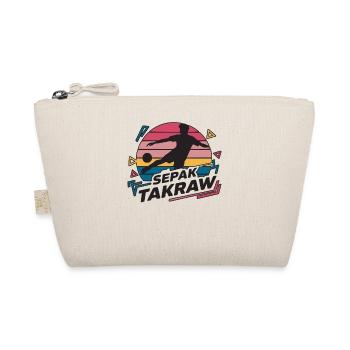 Sepak Takraw Player Foot Volleyball Footvolley - Organic Pouch - nature - Front