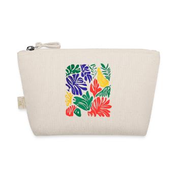 Retro Leaf Art: Matisse Inspired Colors - Organic Pouch - nature - Front
