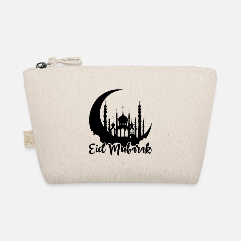 Eid Mubarak Moschee Silhouette Halbmond Feier Bio-Täschchen