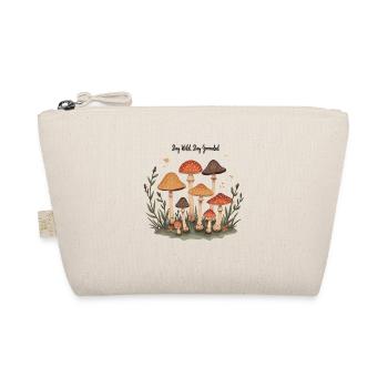 Mushroom Mushrooms Retro Forest Motif for Nature Lovers - Organic Pouch - nature - Front