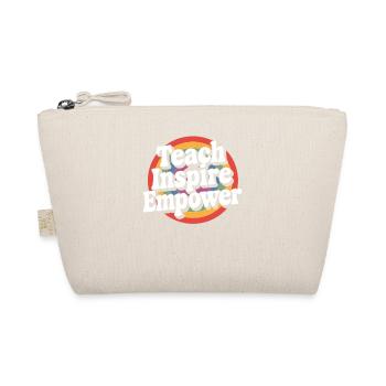 Teacher Inspire Empower Rainbow Style - Organic Pouch - nature - Front