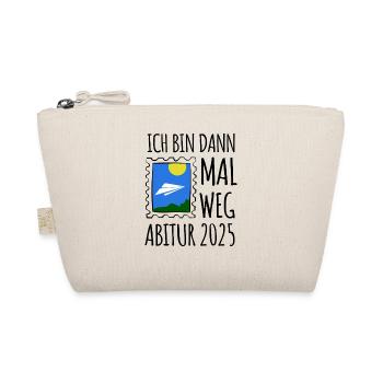 Ich bin dann mal weg - Abitur 2025 - Geschenk - Bio-Täschchen - Natur - Vorne
