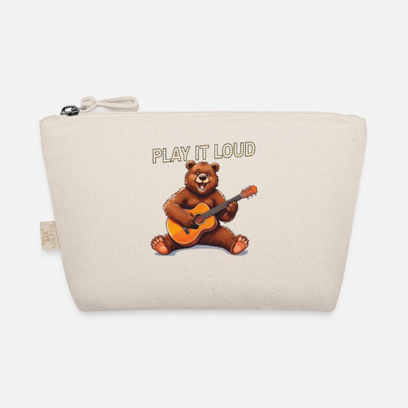 BEAR GUITAR PLAY IT LOUD Organic Pouch