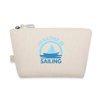 Funny Sail Saying Sail Design - Organic Pouch - nature - Front