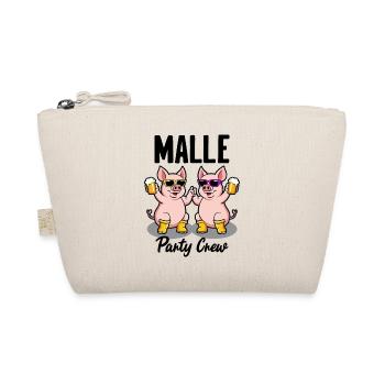 Malle Party Crew Funny Pigs Beer Fun - Organic Pouch - nature - Front