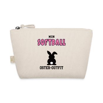 Softball Oster Outfit Ostergeschenk Softballer - Bio-Täschchen - Natur - Vorne