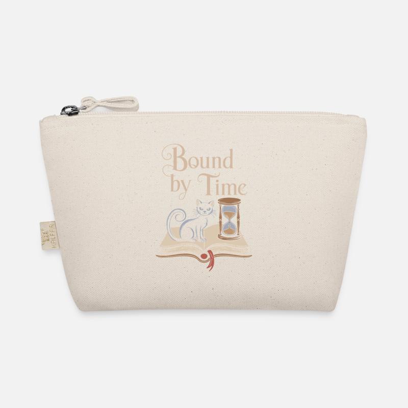 Bound to Time Magical Cat with Book Organic Pouch