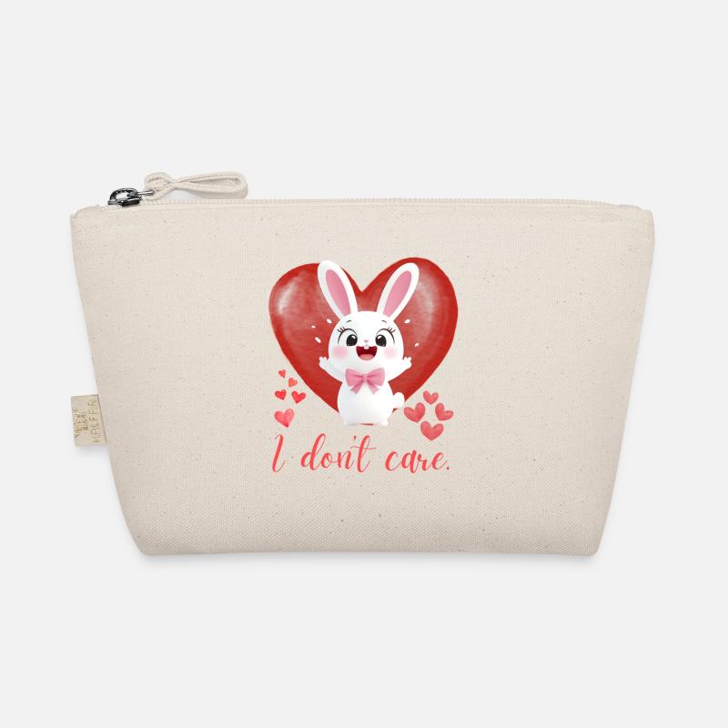 Funny bunny with saying: Irony for rabbit lovers Organic Pouch