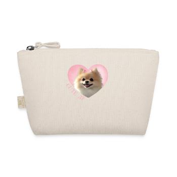 Pomeranian mit Spruch: Niedlich für Hunde-Fans - Bio-Täschchen - Natur - Vorne