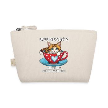 CAT COFFEE MUG WEDNESDAY AND THAT WITHOUT - Organic Pouch - nature - Front