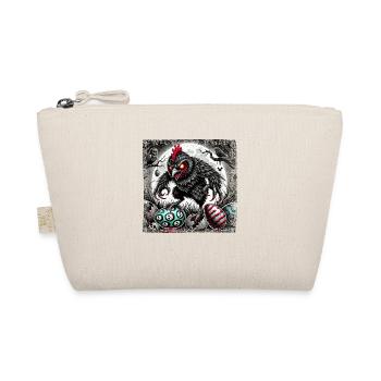 Easter Horror Chicken Zombie Demon Creepy - Organic Pouch - nature - Front
