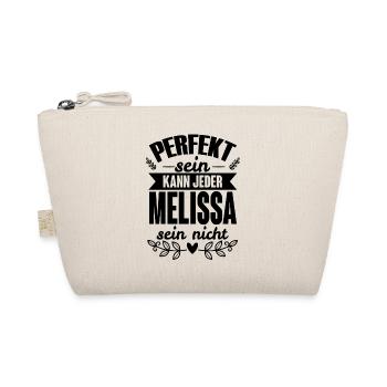 Melissa - Perfekt Sein Kann Jeder Melissa Nicht - Bio-Täschchen - Natur - Vorne
