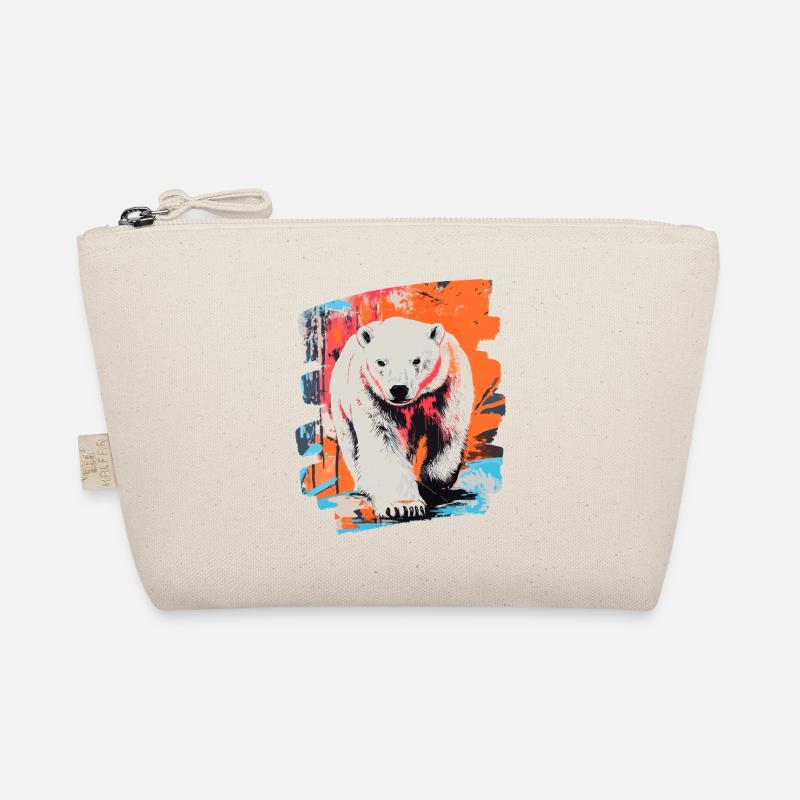 Eisbär Graffiti Sprayer Bio-Täschchen