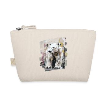 Polar Bear Graffiti Sprayer - Organic Pouch - nature - Front