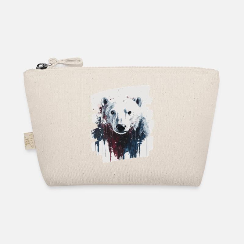 Polar Bear Graffiti Sprayer Organic Pouch