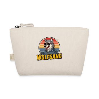Wolfgang Wolf Retro Stil mit Sonnenbrille - Bio-Täschchen - Natur - Vorne