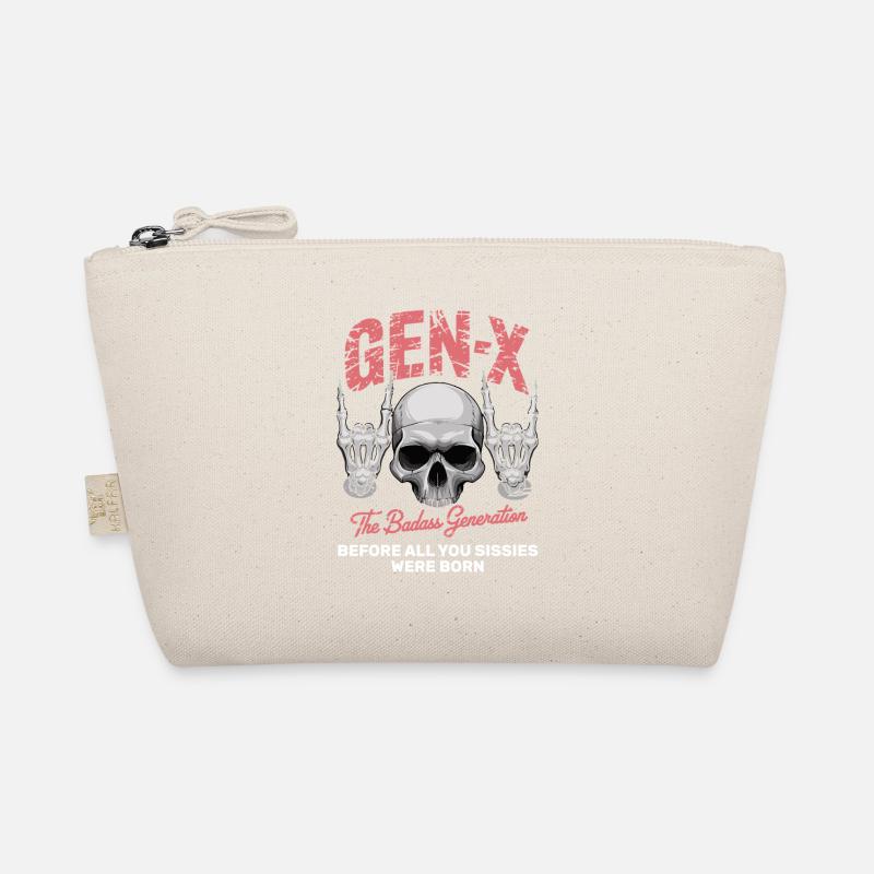 Sarcasm Gen X Badass Skull Retro Design Bio-Täschchen