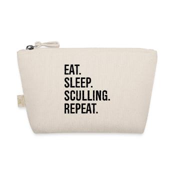 eat sleep sculling repeat - Bio-Täschchen - Natur - Vorne
