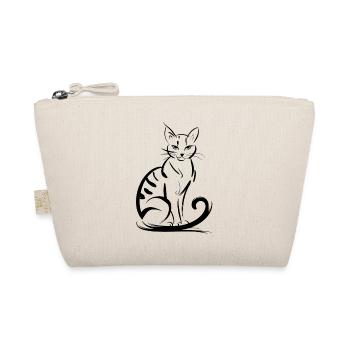 Silhouette de chats élégants dessinés avec art - Trousse biologique - nature - Devant