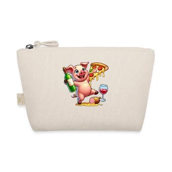 Happy Pig Pizza Fast Food Lover - Organic Pouch - nature - Front