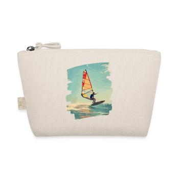 Windsurfer Windsurfing Surfen Wassersport - Bio-Täschchen - Natur - Vorne