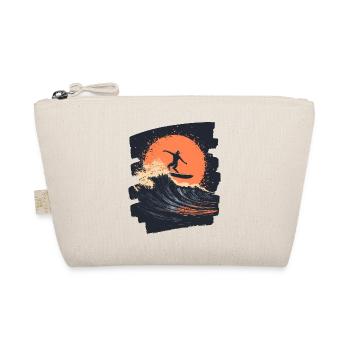 Surfer Surfing Surfboard Surfing - Organic Pouch - nature - Front