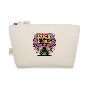 Rock N Roll Musik-Liebhaber Retro Boombox - Bio-Täschchen - Natur - Vorne