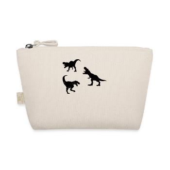 Dinosaur Silhouette T-Rex Dino - Bio-Täschchen - Natur - Vorne