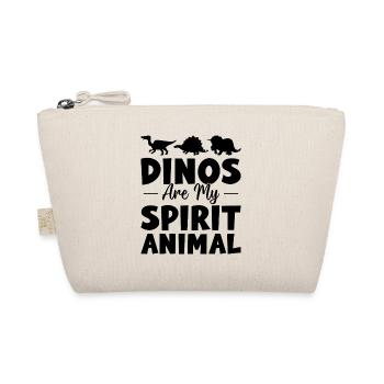 Dinos are my spirit animal - Dinosaur Dino Lover - Organic Pouch - nature - Front