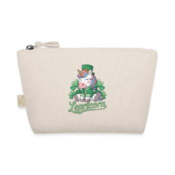 St. Patrick's Day Lepricorn Magie und Spaß - Bio-Täschchen - Natur - Vorne