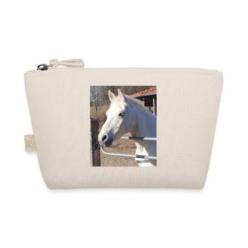 Portrait de cheval blanc - Trousse biologique - nature - Devant