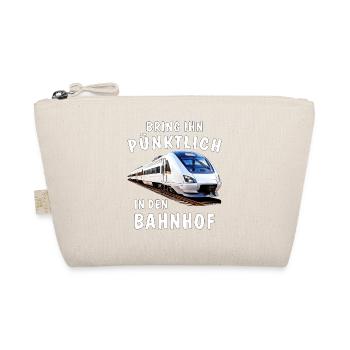 TRAIN BRING HIM TO THE STATION ON TIME - Organic Pouch - nature - Front