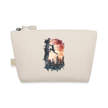 Rock climbing Alps: summit at the limit, outdoor adventure - Organic Pouch - nature - Front