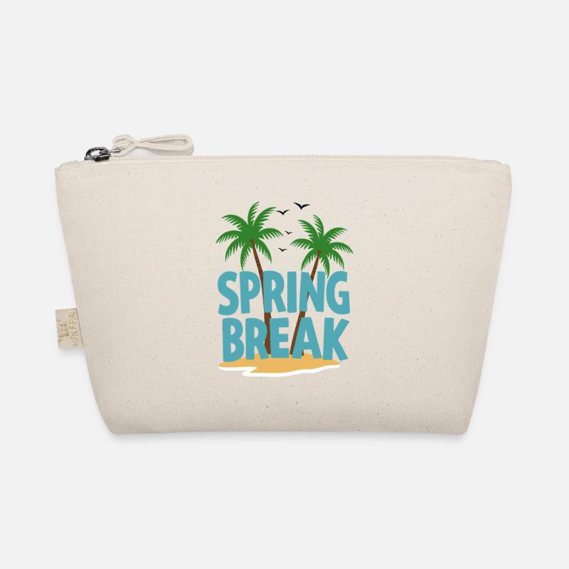 Vacances de printemps Palm Trees Beach Trousse biologique