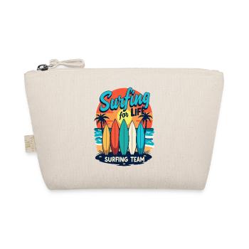 Surfing for Life Wellen Boards & Strand - Bio-Täschchen - Natur - Vorne